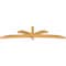 Ekena Millwork Davenport Rough Sawn Timber Gable Bracket, Western Red Cedar, 108"W x 27"H x 4"D x 4"F, 6/12 Pitch GBW108X27X0404DAV00RWR - alternate 2